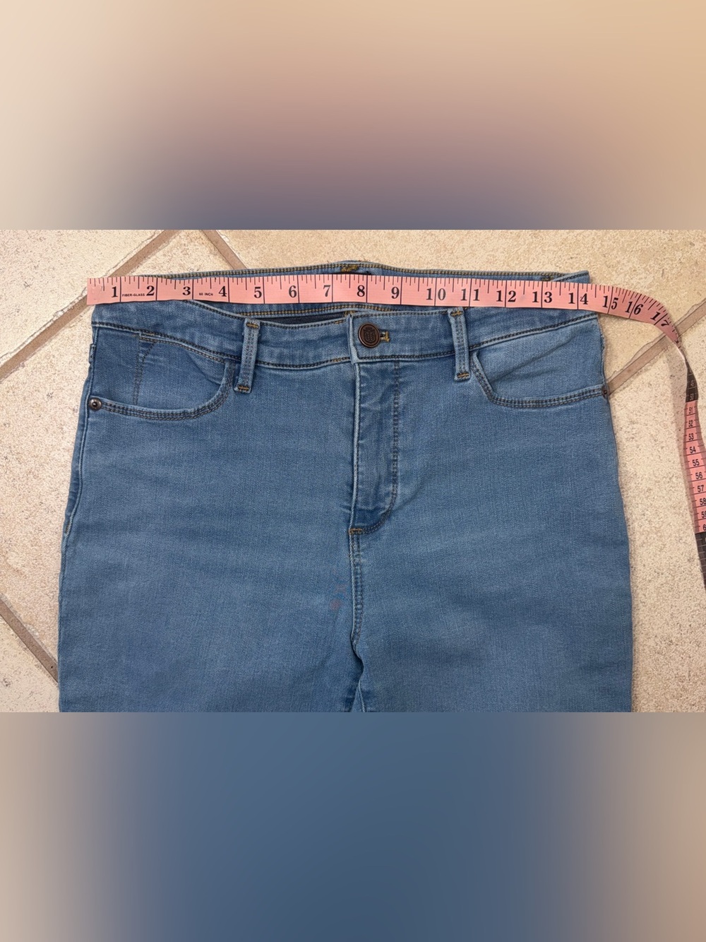 Talbots Light Blue Stretchy Ankle Jegging Denim Jeans - Picture 7 of 7